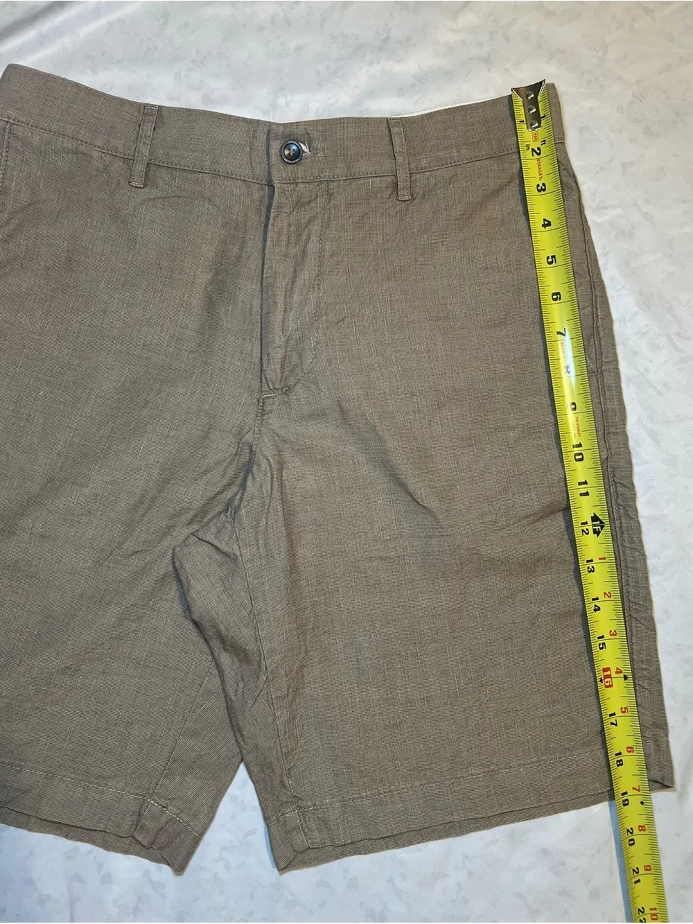 Apolis Men’s Linen Civilian Short,Linen Cotton Blend, Khaki Tan, Size 30